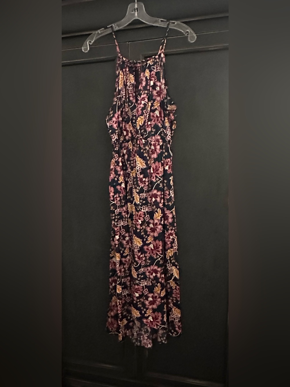 Old Navy Navy Floral Maxi Dress - NWOT SIZE XS
